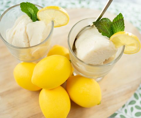 Lemon sorbet from a Delivered Cold seller